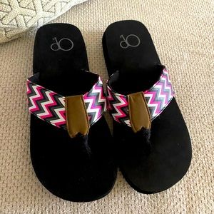 Chevron Flip Flops